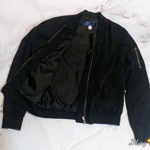 Francesca's polyester zip up jacket
